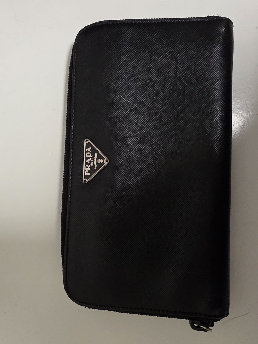 Prada Black Zip Wallet